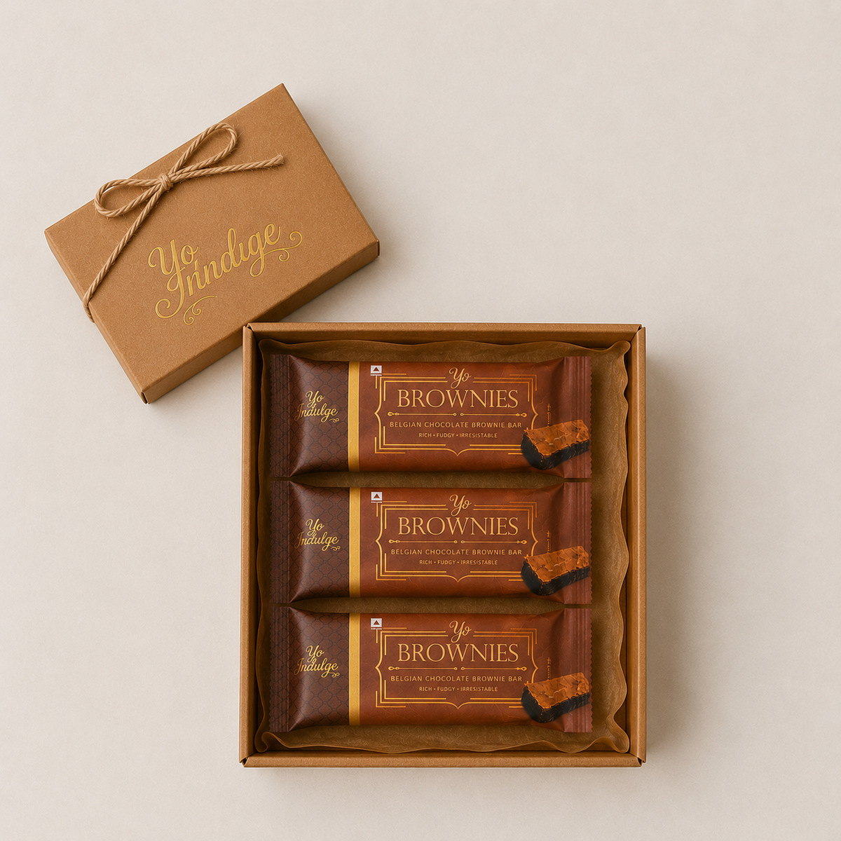 Yo Brownies - Belgian Chocolate, Bar Form
