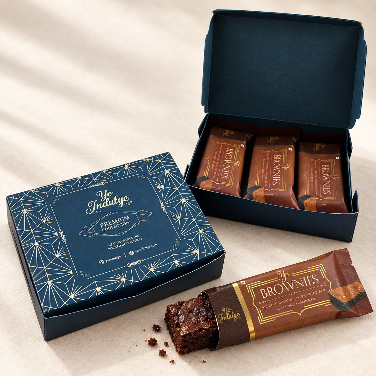 Yo Brownies - Belgian Chocolate, Bar Form